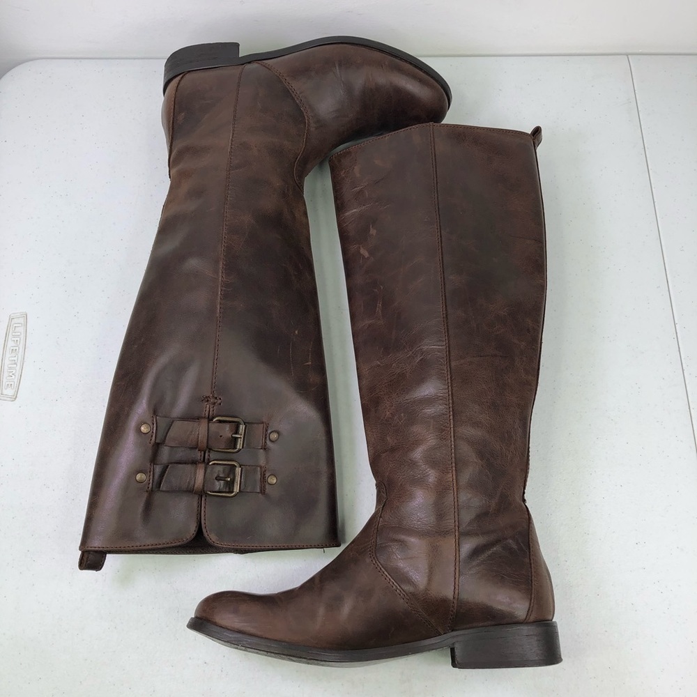 J. Crew Leather Slip On Boots Size 6.5 - Picture 3 of 10